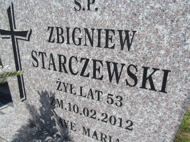 Zbigniew Janusz Starczewski 1959 Kutno - Grobonet - Wyszukiwarka osób pochowanych