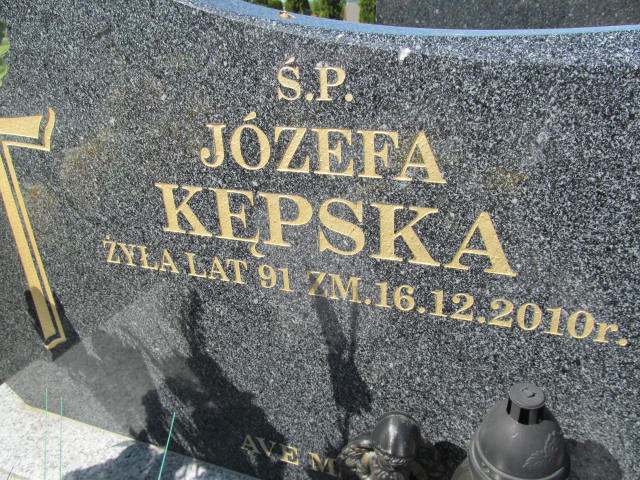 Józefa Kępska 1919 Kutno - Grobonet - Wyszukiwarka osób pochowanych