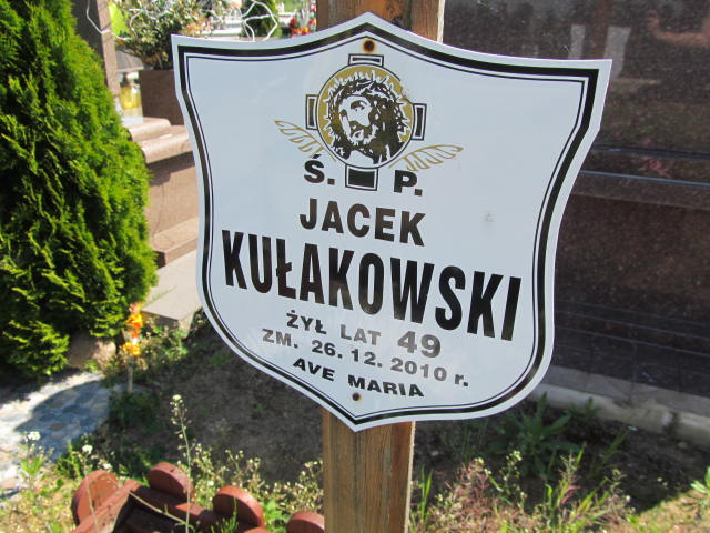 Jacek Kułakowski 1961 Kutno - Grobonet - Wyszukiwarka osób pochowanych