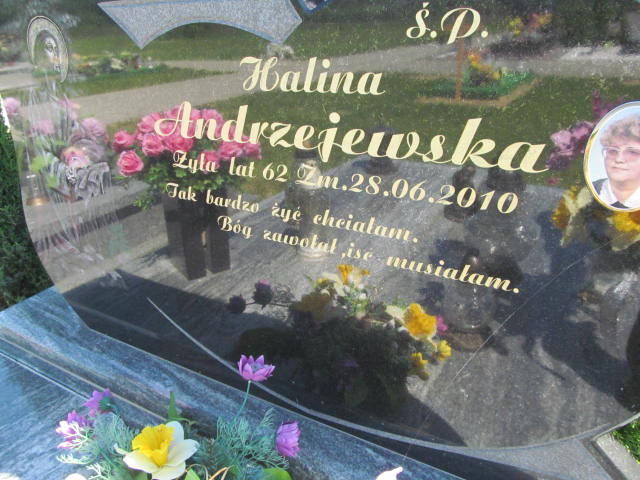 Halina Andrzejewska 1948 Kutno - Grobonet - Wyszukiwarka osób pochowanych