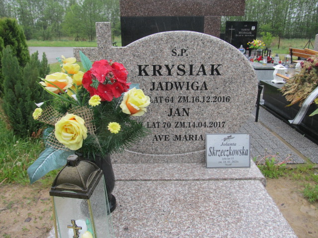 Jadwiga Krysiak 1952 Kutno - Grobonet - Wyszukiwarka osób pochowanych