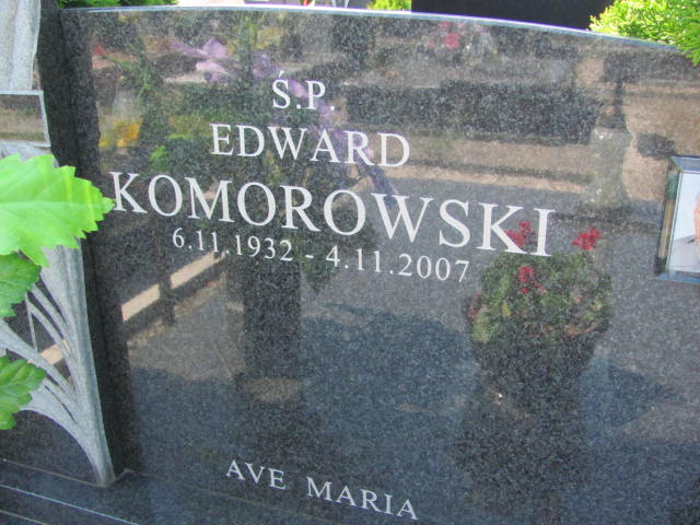 Edward Feliks Komorowski 1932 Kutno - Grobonet - Wyszukiwarka osób pochowanych