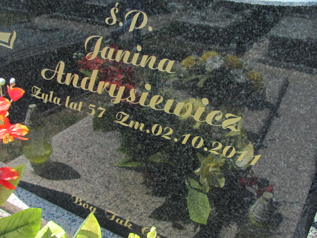 Grób Janina Zofia Andrysiewicz