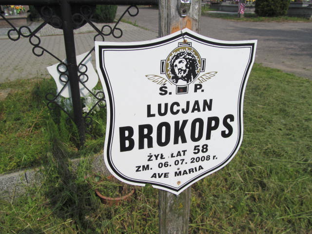 Lucjan Marian Brokops 1950 Kutno - Grobonet - Wyszukiwarka osób pochowanych