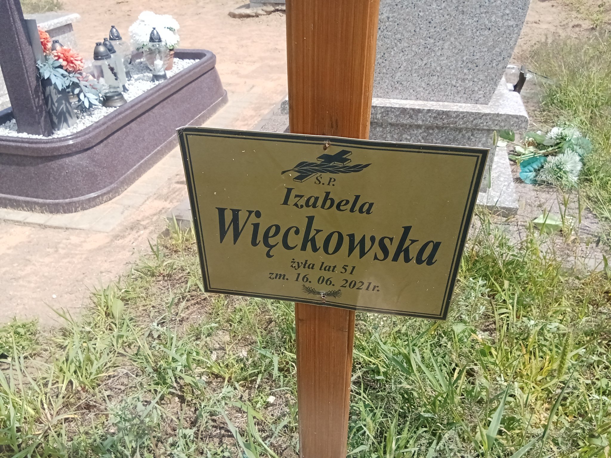 Izabela Więckowska 1970 Kutno - Grobonet - Wyszukiwarka osób pochowanych